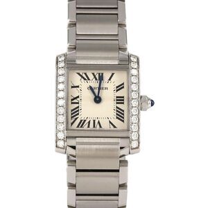 Cartier Tank Française SM D W4ta0008 SS Quartz